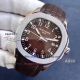 Patek Philippe Aquanaut Dark Brown Dial Brown Rubber Strap Copy Watch 40mm (2)_th.jpg